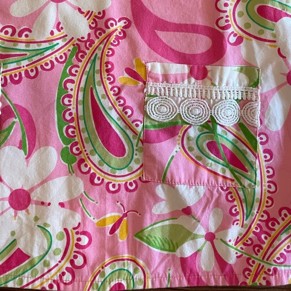 White Tag Lilly Baby Shift Dress - Lilly Pulitzer Daisy Paisley Sz 18-24 months - Picture 8 of 9